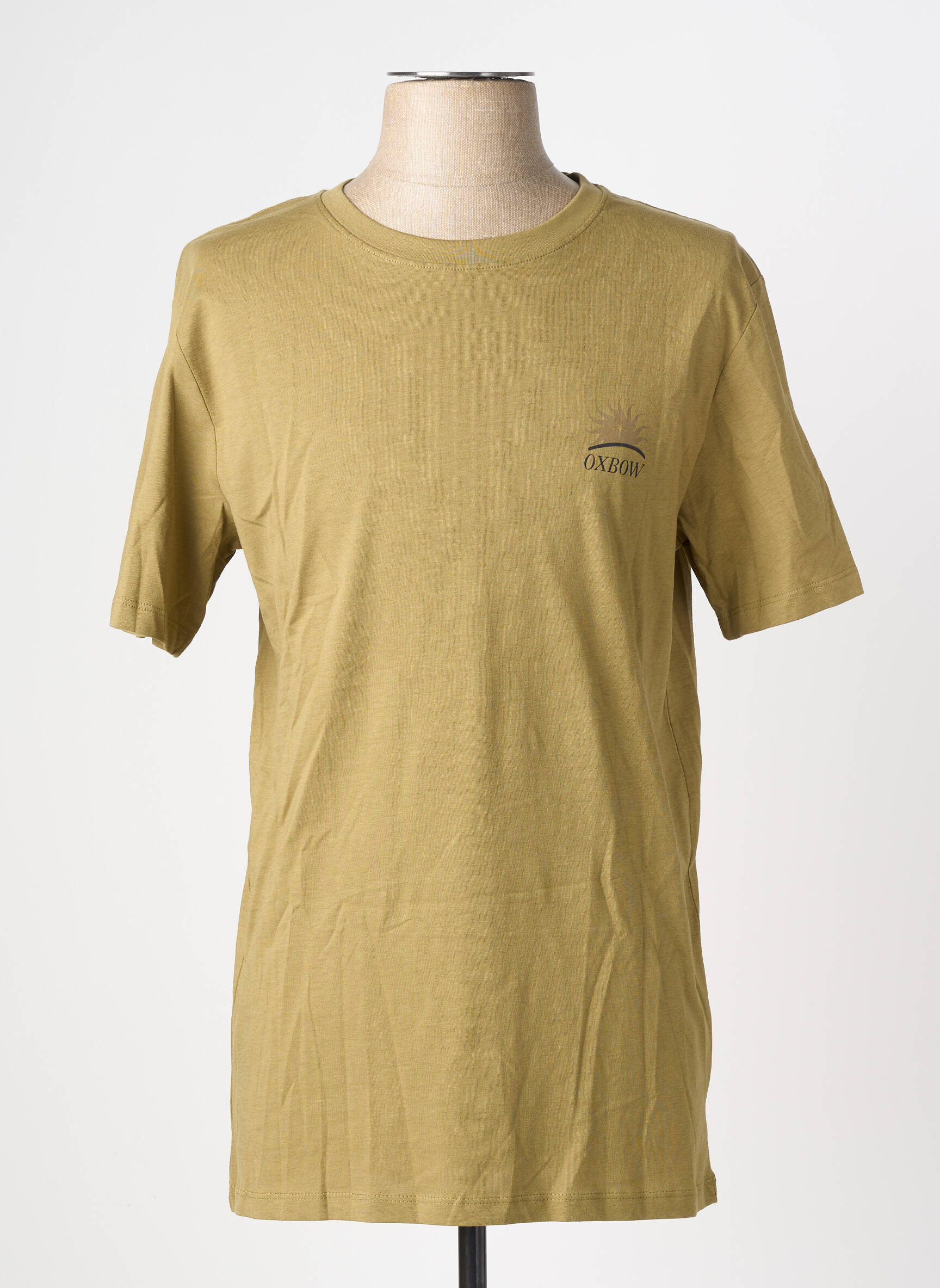 Tricou elasticitate mâneci scurte verde OXBOW bărbat