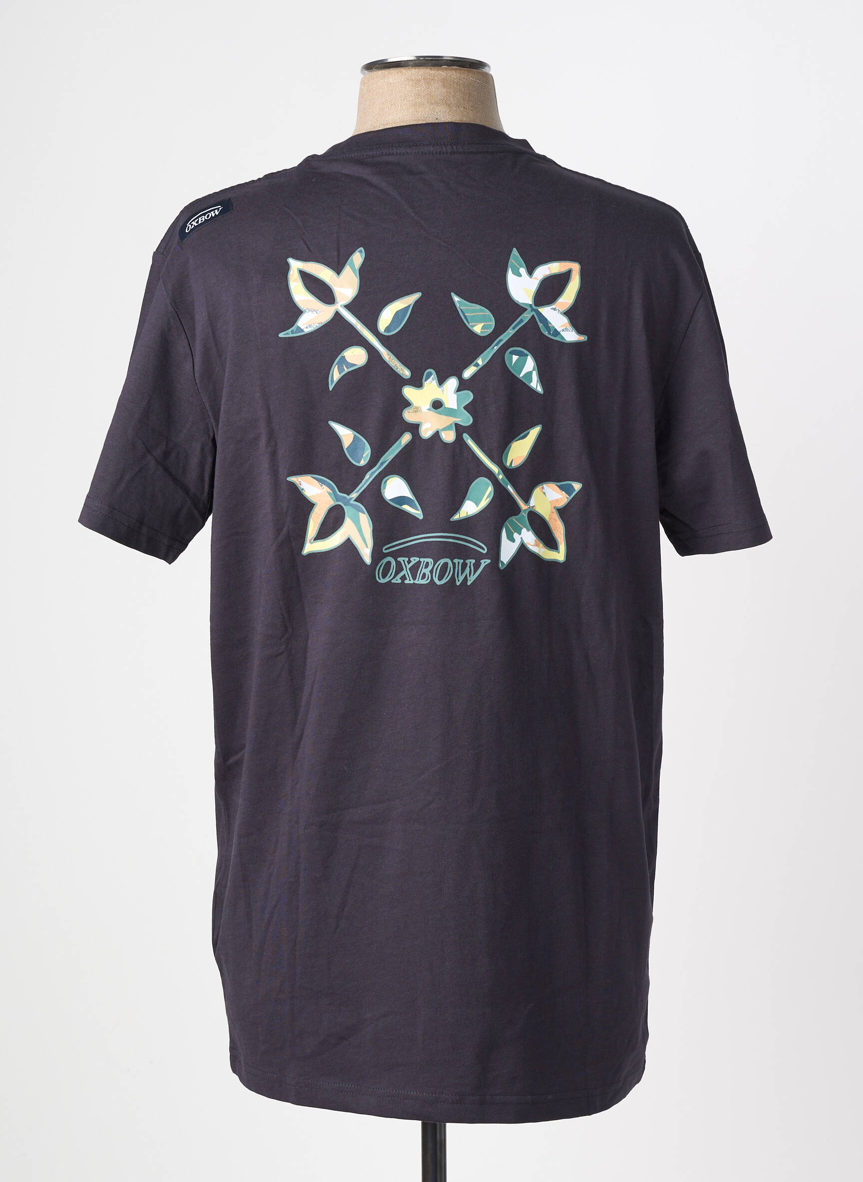 Tricou elasticitate mâneci scurte albastru OXBOW bărbat