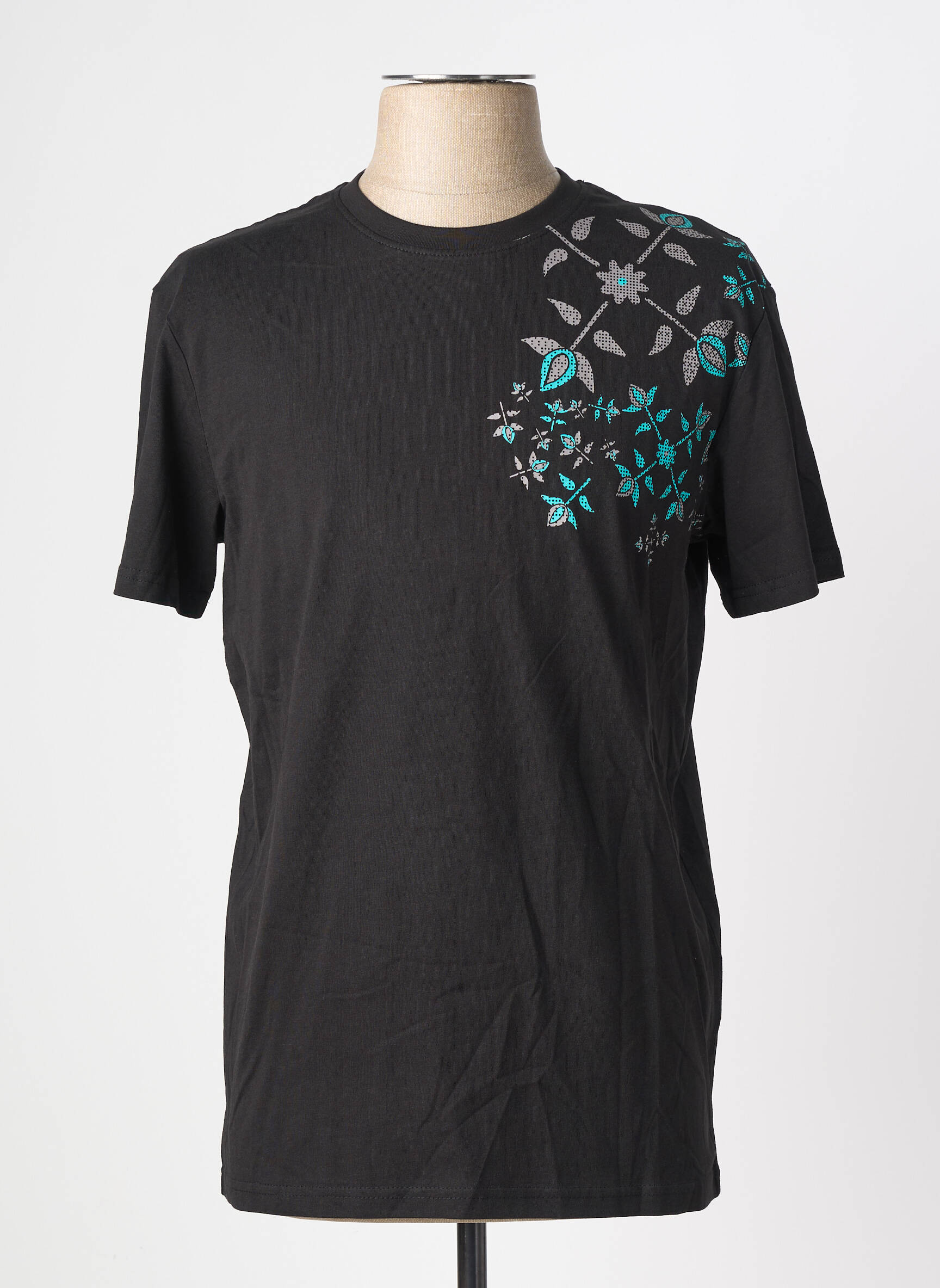 Tricou elasticitate mâneci scurte negru OXBOW bărbat