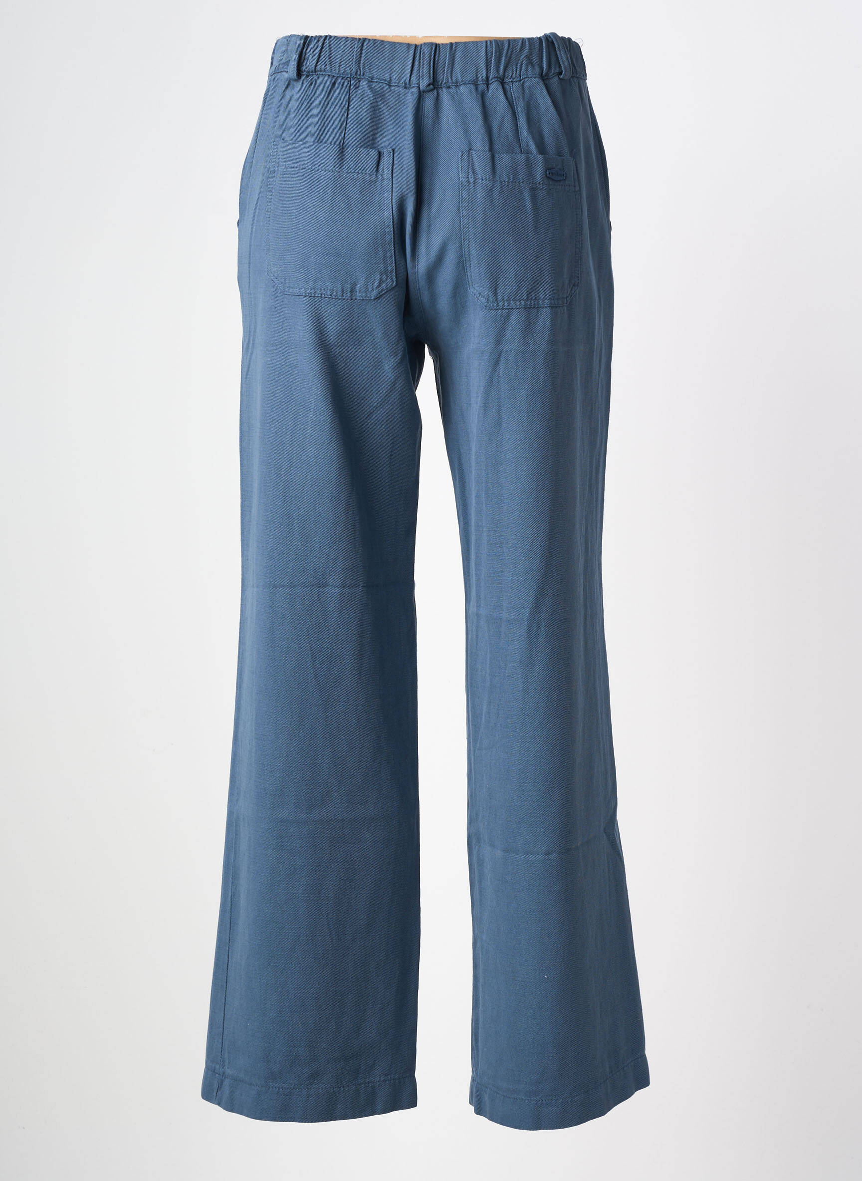 Pantalon drept țesătură poplin mărime normală albastru PAKO LITTO femeie
