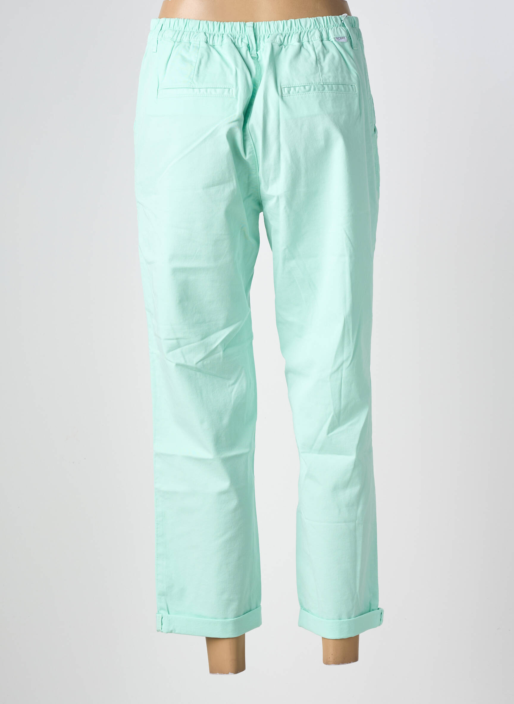 Pantalon 7/8 elasticitate mărime normală verde HAPPY femeie