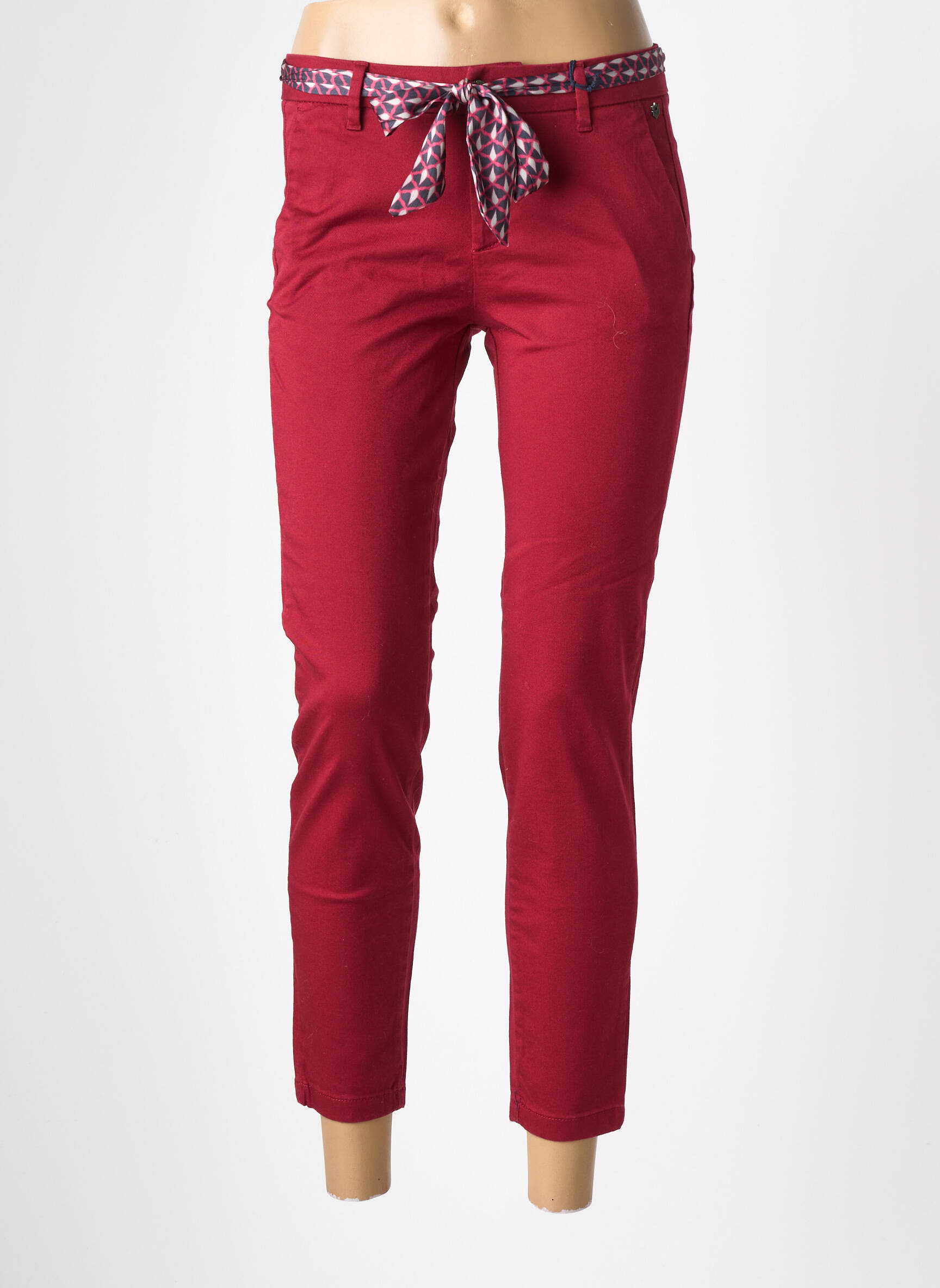 Pantalon 7/8 elasticitate mărime normală roșu FREEMAN T.PORTER femeie