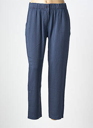 Pantalon drept talie elastică albastru LA FEE MARABOUTEE femeie