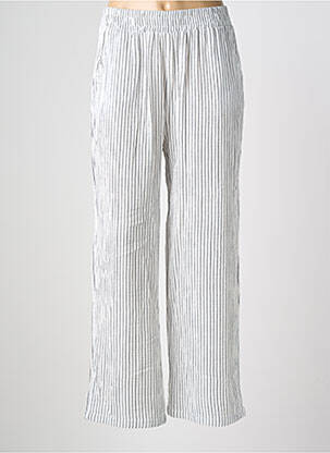 Pantalon drept talie elastică mărime normală alb MOLLY BRACKEN femeie