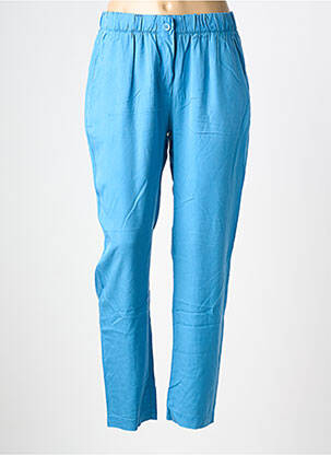 Pantalon slim talie elastică albastru LA FÉE ATELIER BY LA FÉE MARABOUTÉE femeie
