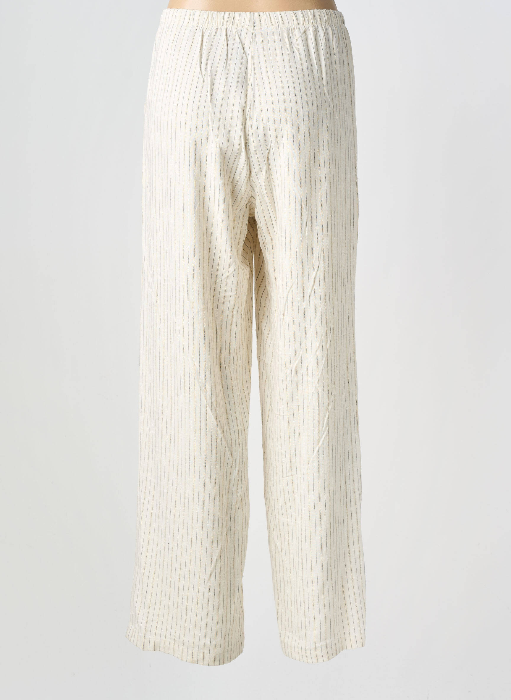 Pantalon drept talie elastică mărime normală bej MOLLY BRACKEN femeie