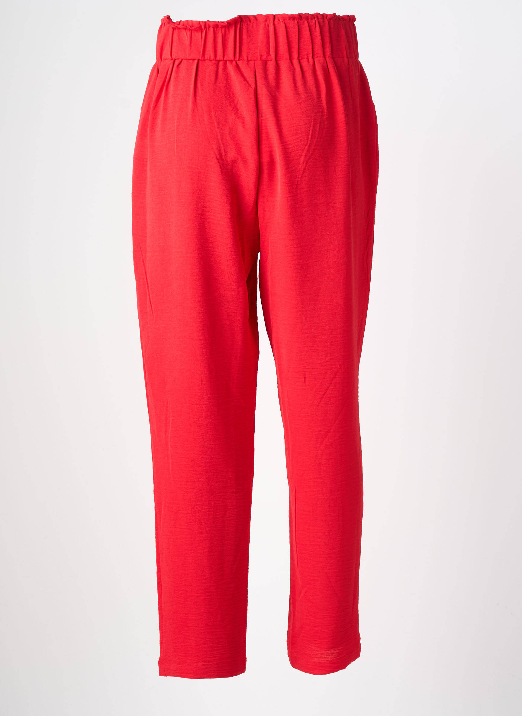 Pantalon slim talie înaltă talie înaltă roșu LILI SIDONIO femeie
