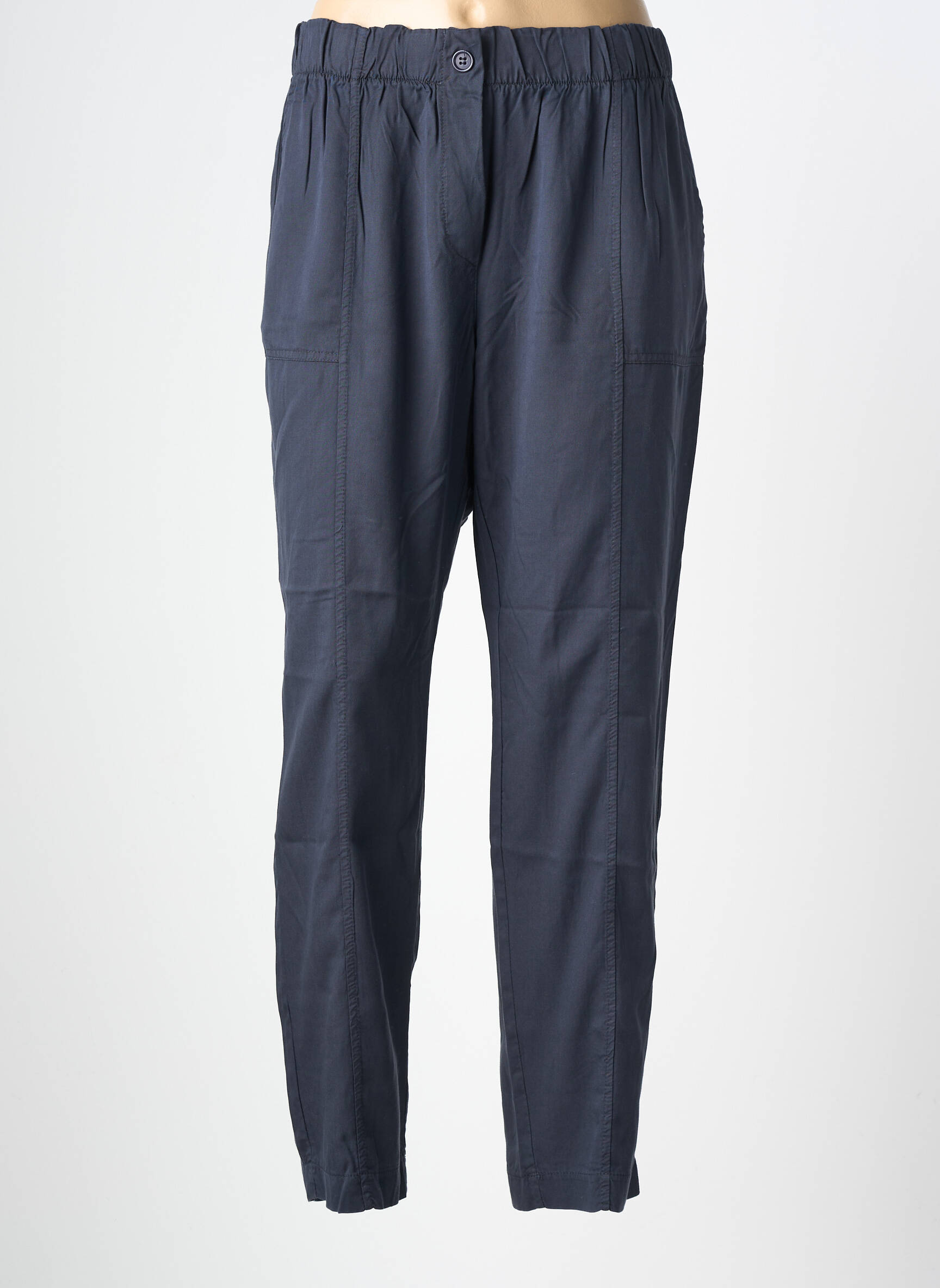 Pantalon slim talie elastică mărime normală albastru LA FÉE ATELIER BY LA FÉE MARABOUTÉE femeie