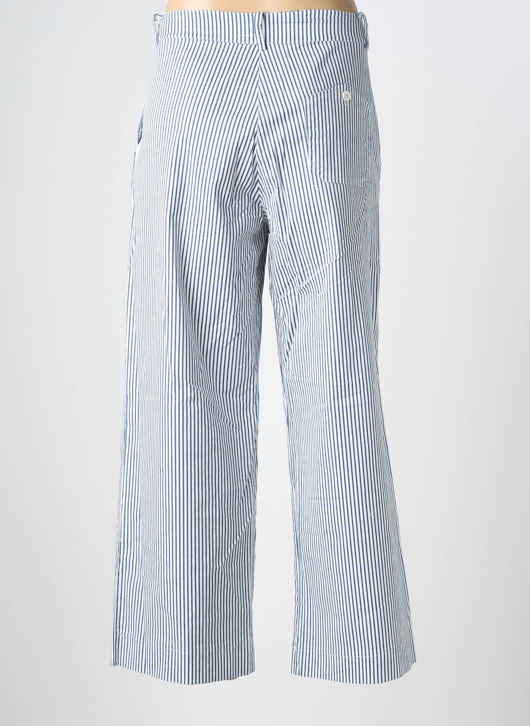 Pantalon drept elasticitate mărime normală albastru PAKO LITTO femeie