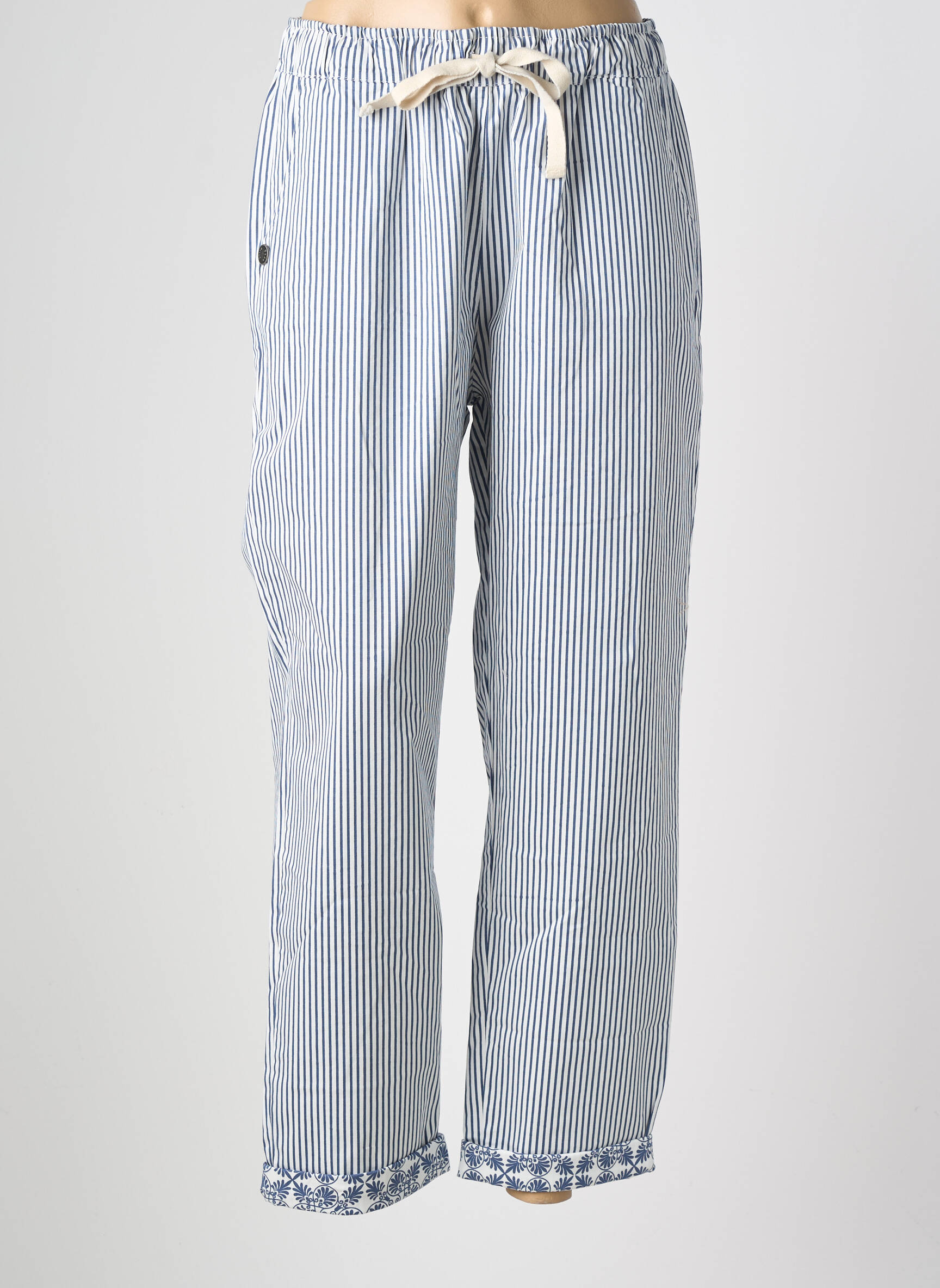 Pantalon drept elasticitate mărime normală albastru PAKO LITTO femeie