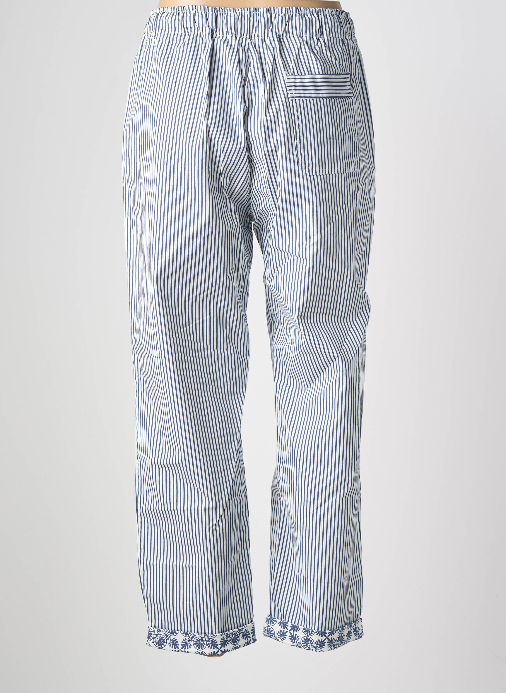 Pantalon drept elasticitate mărime normală albastru PAKO LITTO femeie