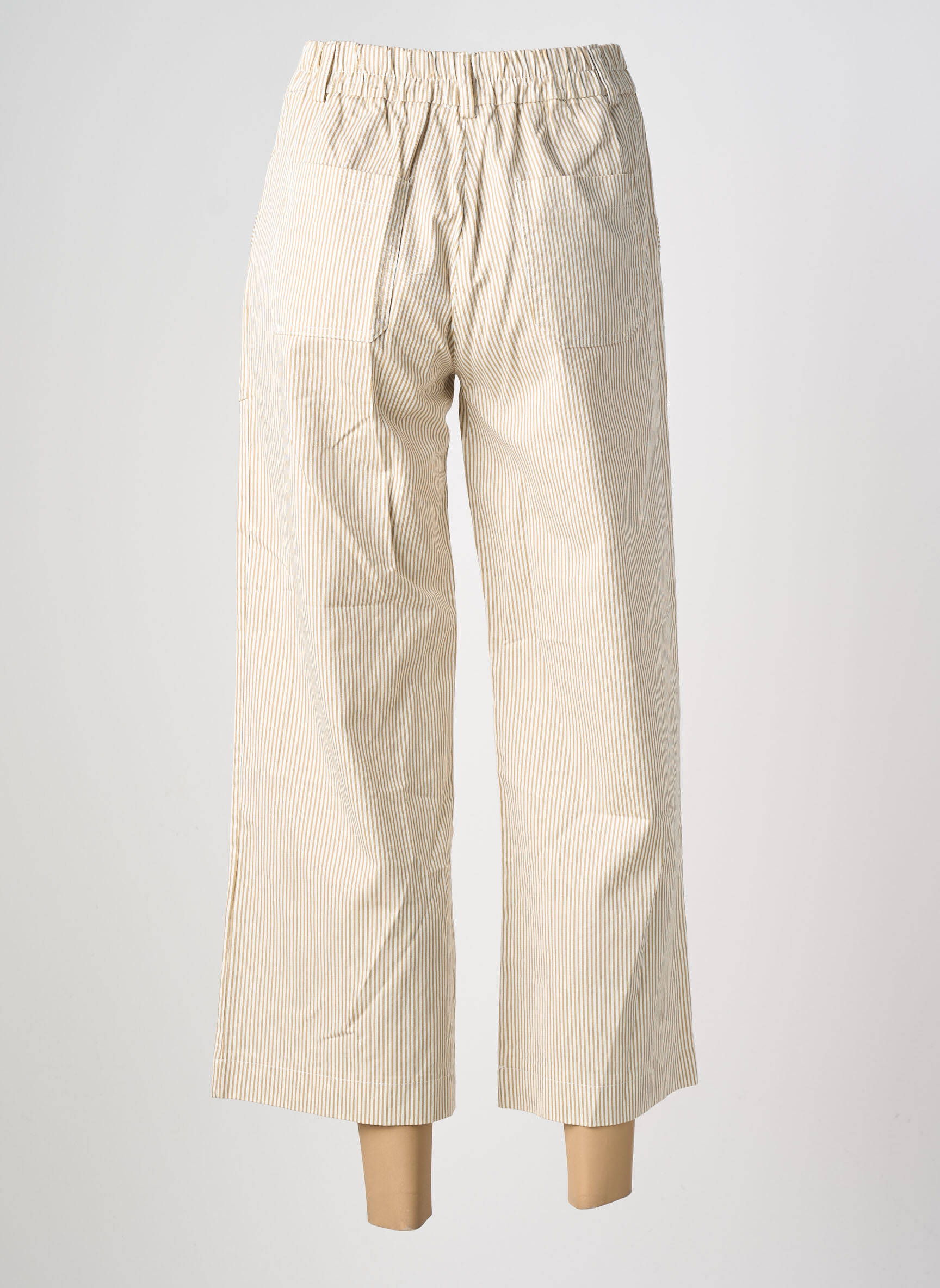 Pantalon drept elasticitate mărime normală bej PAKO LITTO femeie