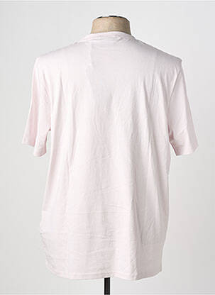 Tricou broderie mâneci scurte roz LYLE & SCOTT bărbat