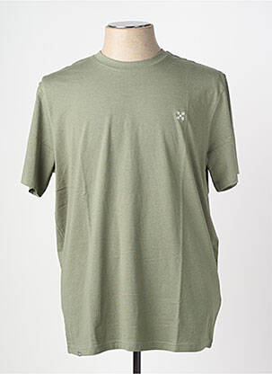 Tricou broderie mâneci scurte verde OXBOW bărbat