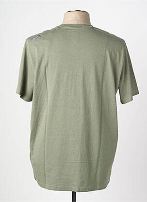 Tricou broderie mâneci scurte verde OXBOW bărbat