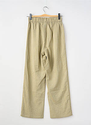 Pantalon larg țesătură poplin mărime normală verde MOLLY BRACKEN femeie