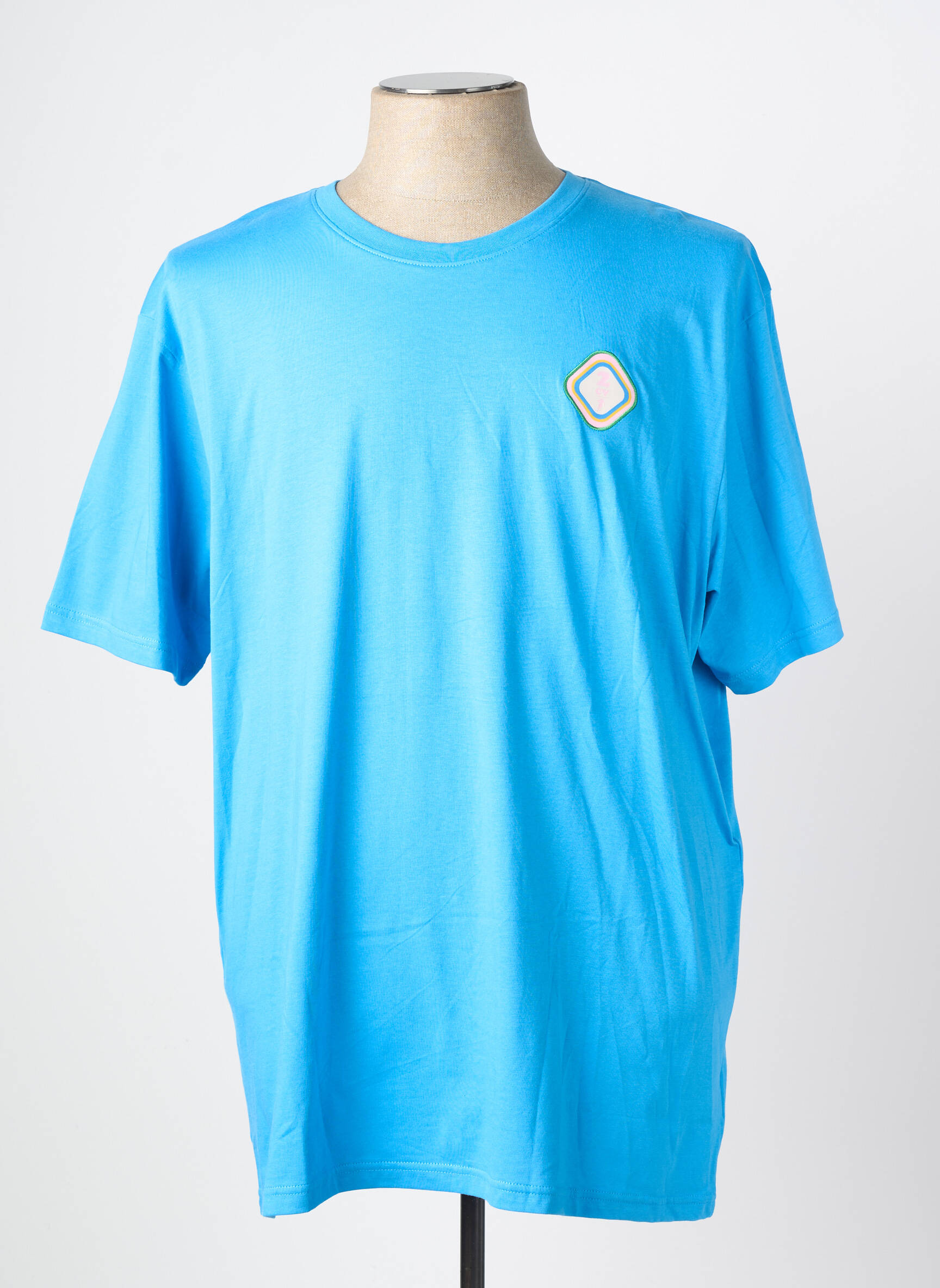 Tricou broderie mâneci scurte albastru RUCKFIELD bărbat