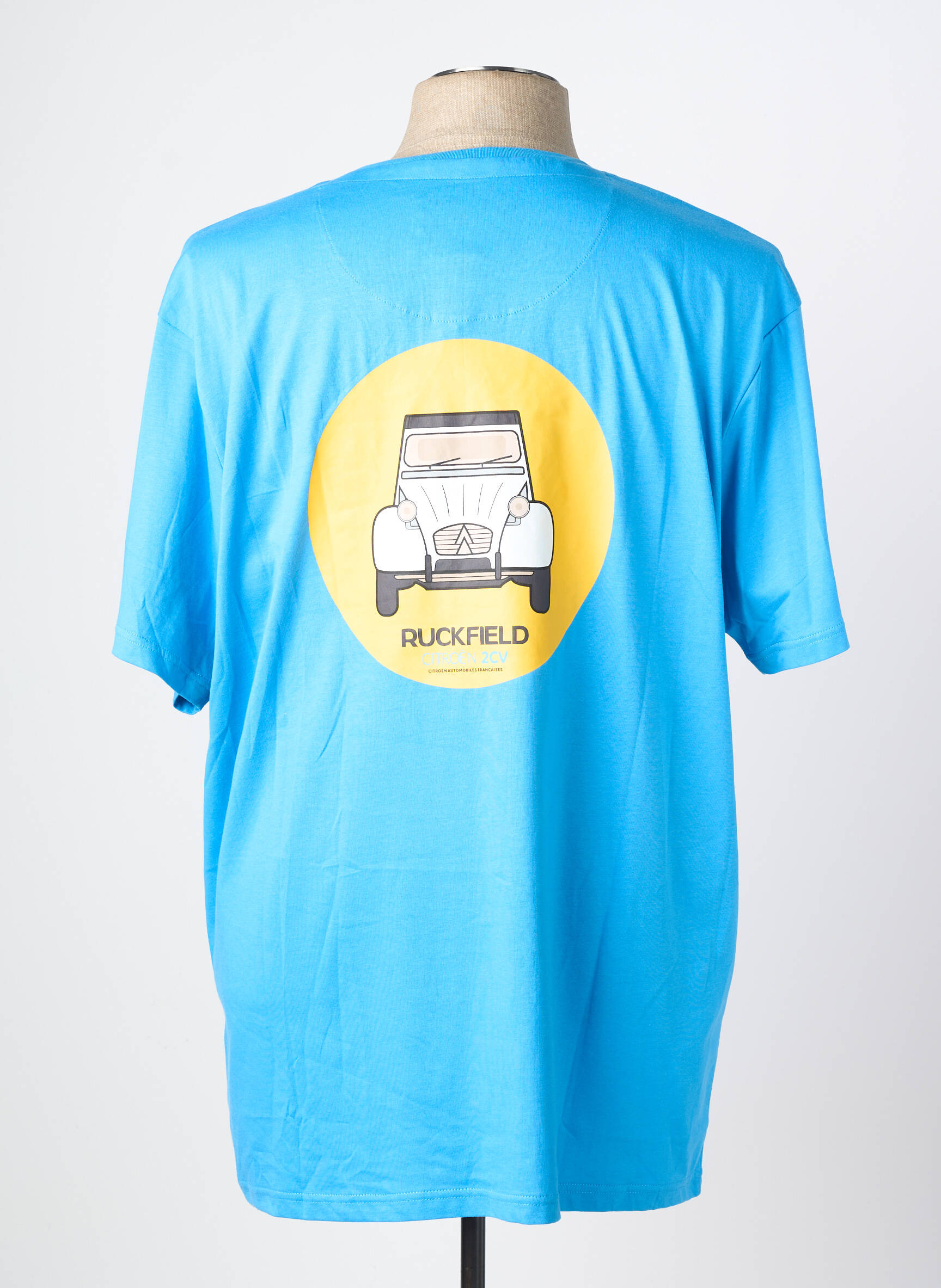 Tricou broderie mâneci scurte albastru RUCKFIELD bărbat