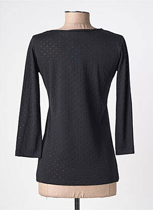 Tricou mâneci 3/4 mâneci 3/4 negru C'EST BEAU LA VIE femeie