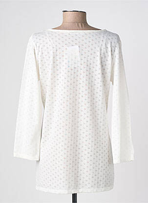 Tricou mâneci 3/4 mâneci 3/4 alb C'EST BEAU LA VIE femeie
