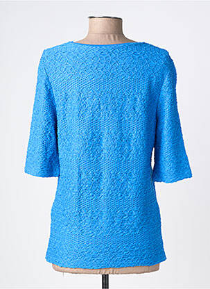 Tricou elasticitate mâneci scurte albastru BARBARA LEBEK femeie