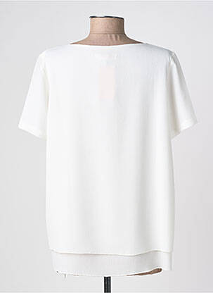 Top țesătură crep mâneci scurte alb THE STYLE femeie