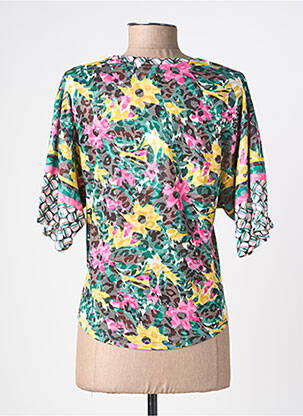 Tricou imprimeu fantezie mâneci scurte verde LOLA ESPELETA femeie