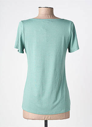 Tricou imprimeu fantezie mâneci scurte verde NURIA VILARDAGA femeie