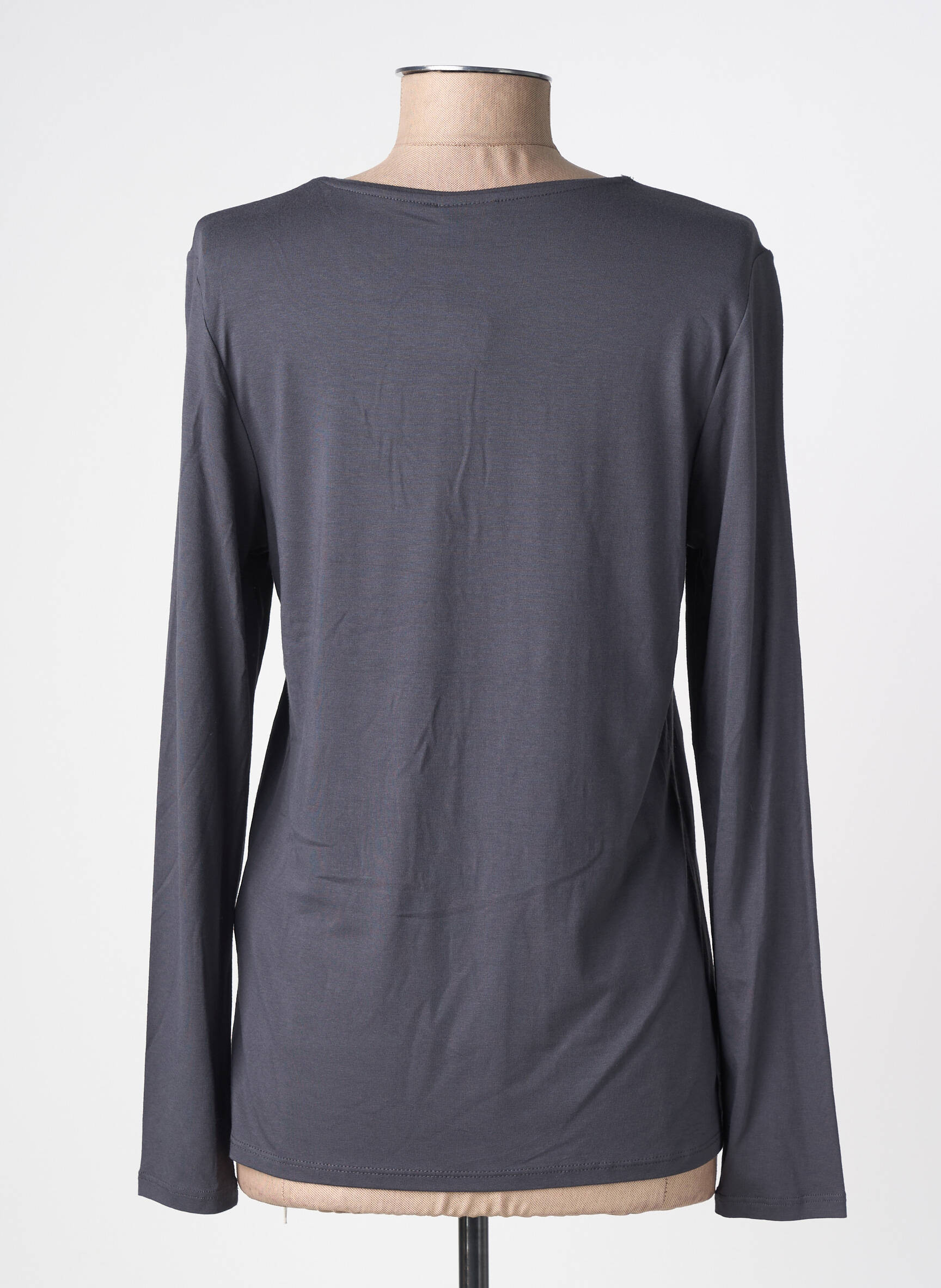 Tricou mâneci lungi mâneci lungi gri BARBARA LEBEK femeie