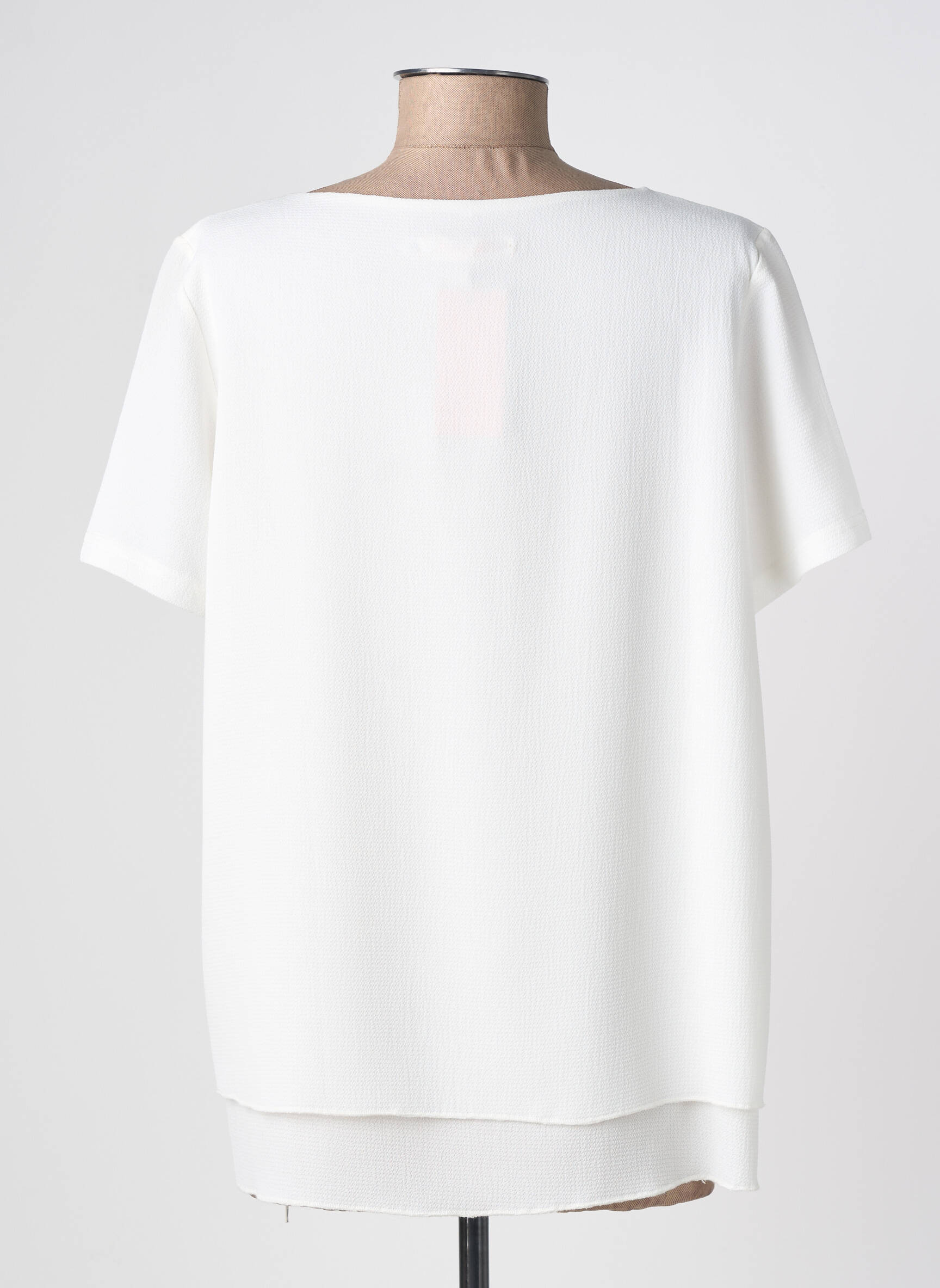 Top elasticitate mâneci scurte alb THE STYLE femeie