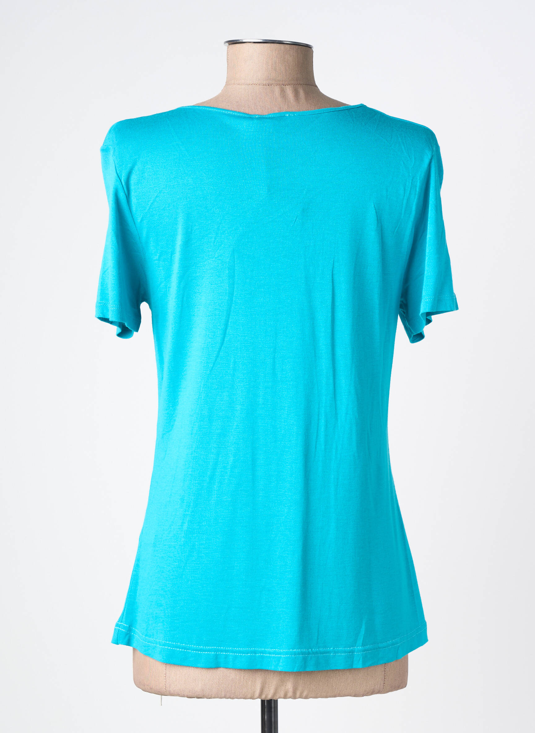 Tricou croială cambrată mâneci scurte albastru LEWINGER femeie