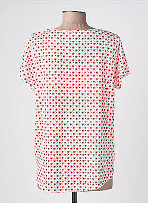 Tricou croială dreaptă mâneci scurte portocalie C'EST BEAU LA VIE femeie