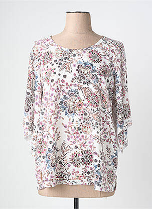 Bluză imprimeu floral mâneci scurte alb THE STYLE femeie