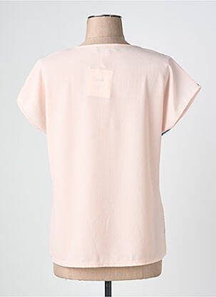 Tricou imprimeu fantezie mâneci scurte roz NURIA VILARDAGA femeie