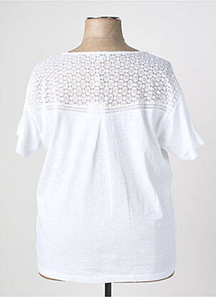 Tricou croială dreaptă mâneci scurte alb AGATHE & LOUISE femeie
