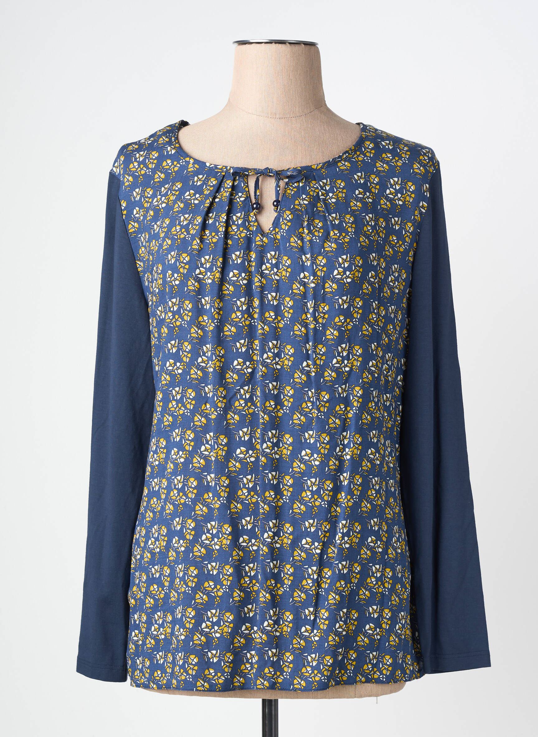 Tricou mâneci lungi mâneci lungi albastru BARBARA LEBEK femeie