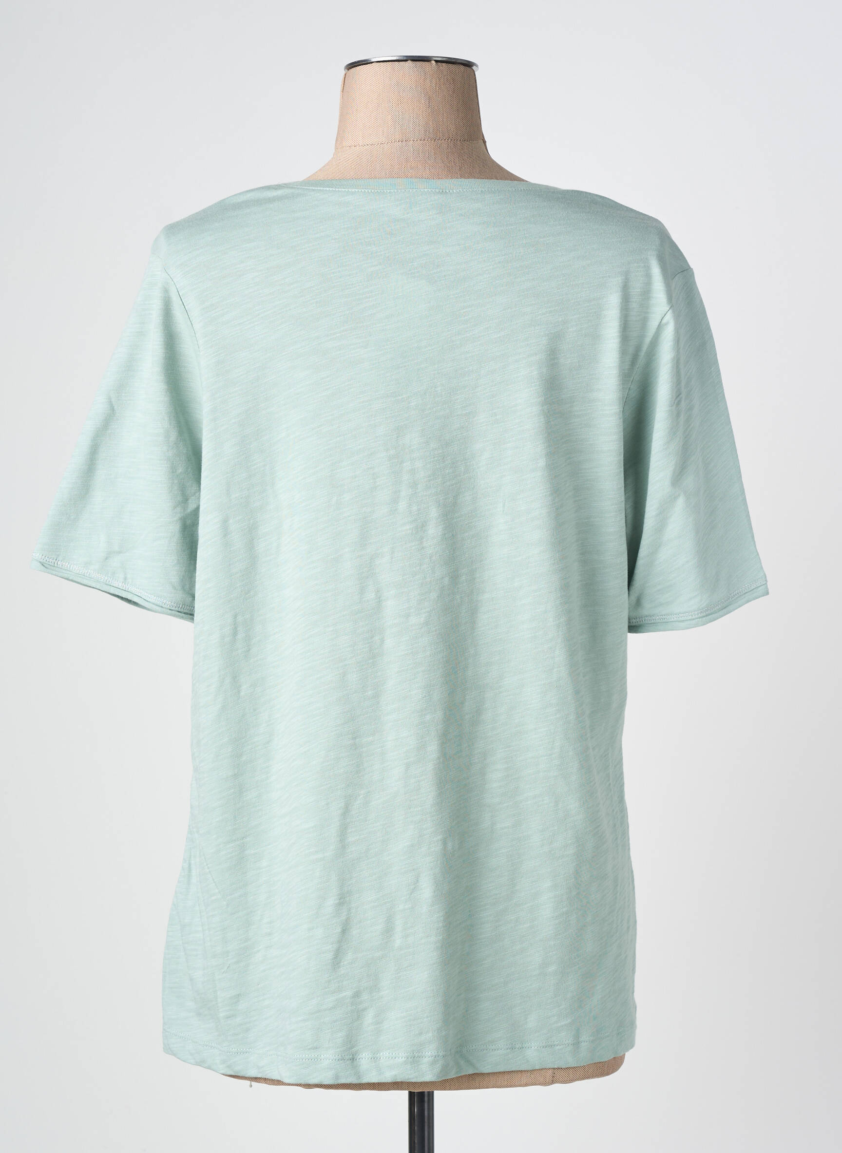 Tricou imprimeu fantezie mâneci scurte verde BARBARA LEBEK femeie