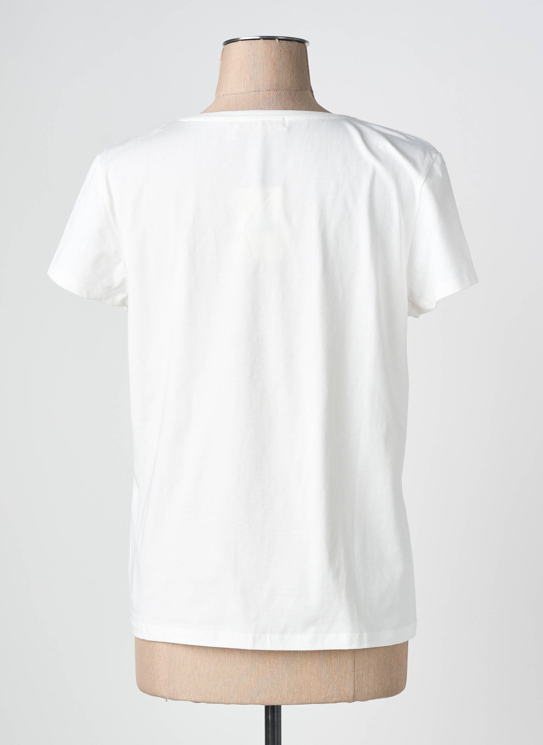 Tricou elasticitate mâneci scurte bej ABRIL femeie