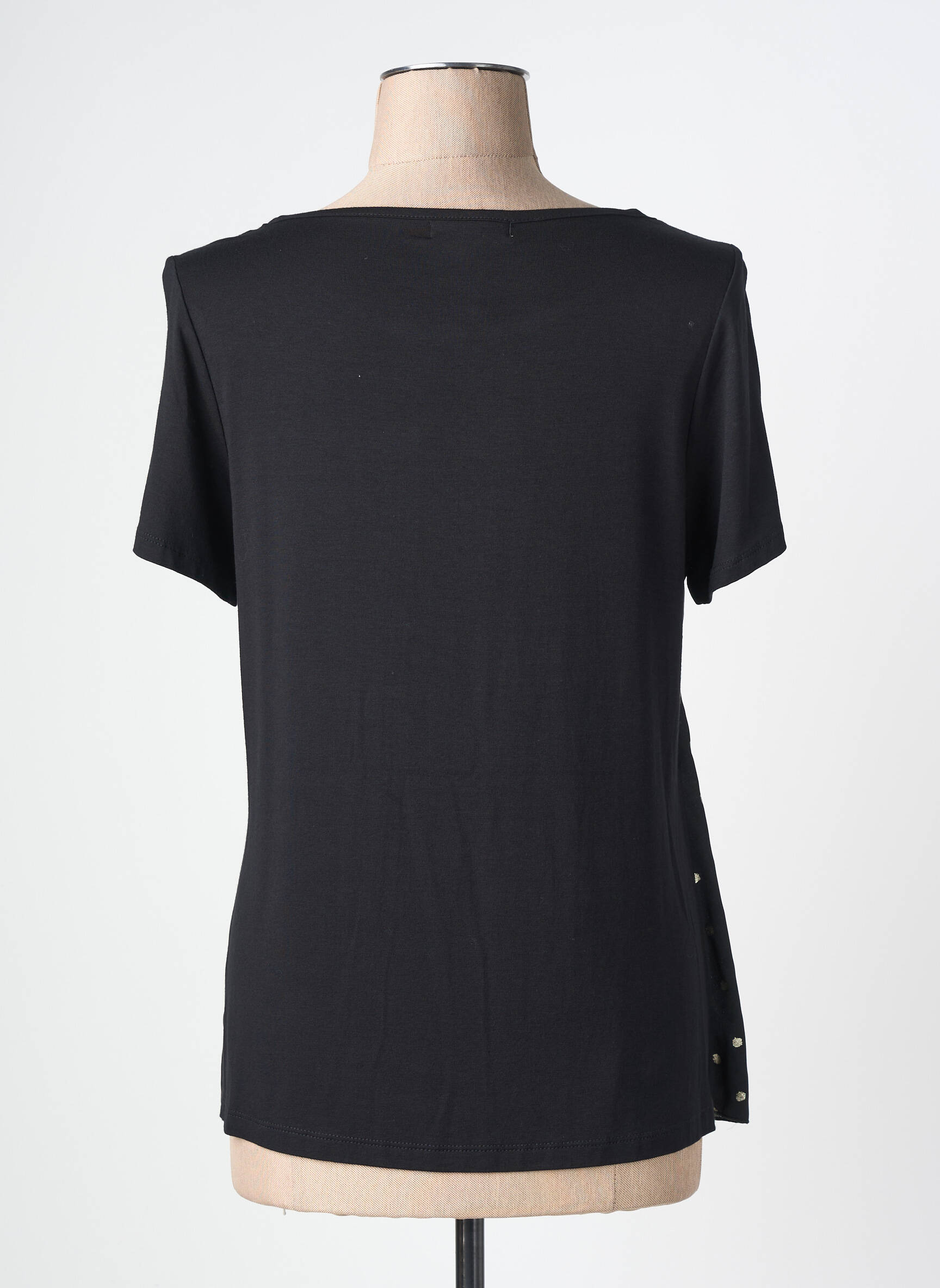 Tricou serigrafie mâneci scurte negru NURIA VILARDAGA femeie