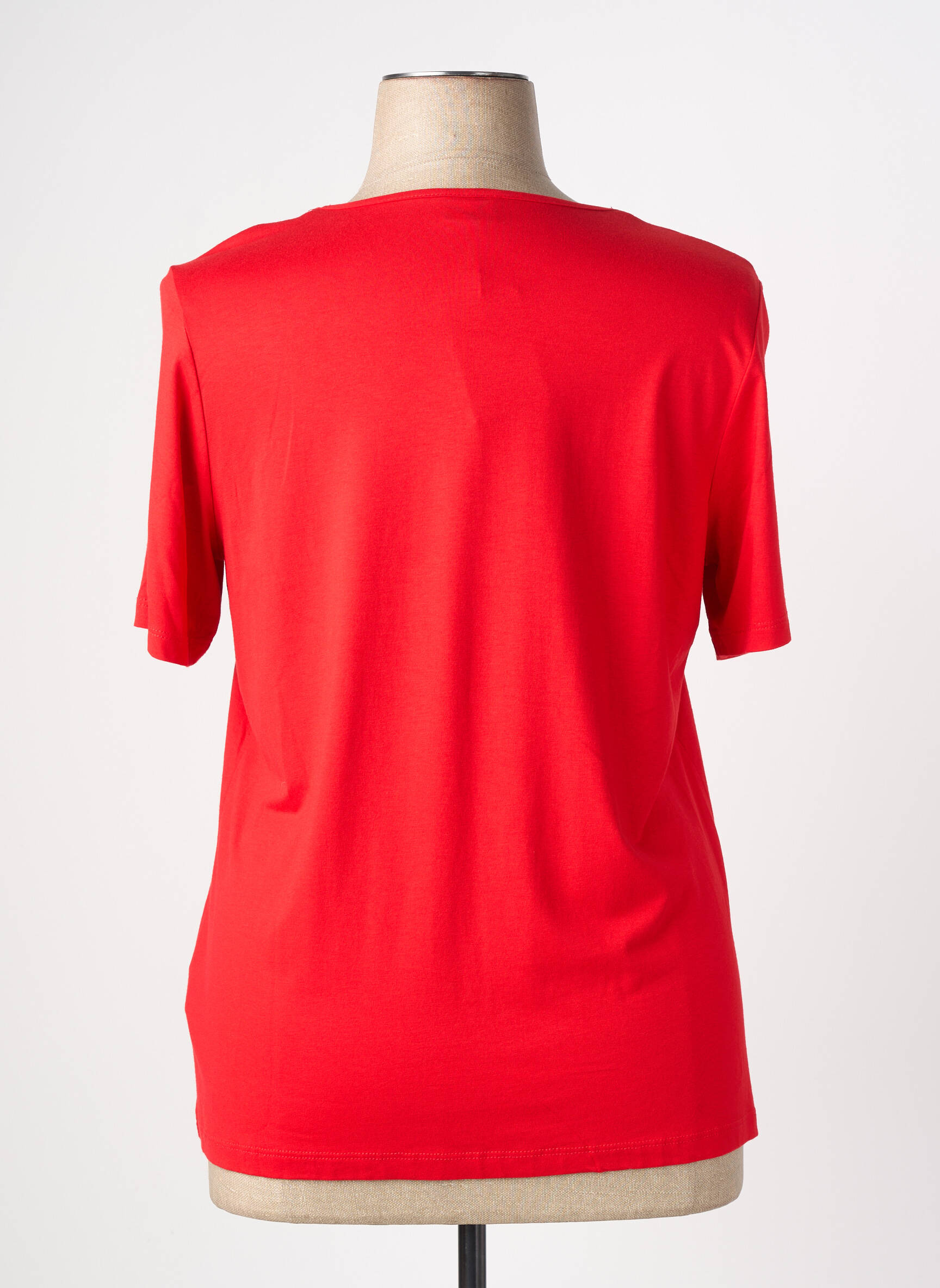 Tricou elasticitate mâneci scurte roșu BARBARA LEBEK femeie