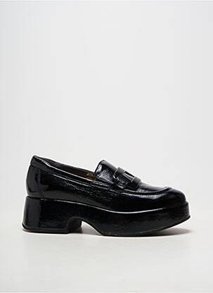 Mocasini material neted toc de 4 la 6 cm negru SOFTWAVES femeie