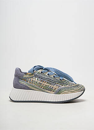 Adidași platformă toc de 4 la 6 cm albastru SOFTWAVES femeie