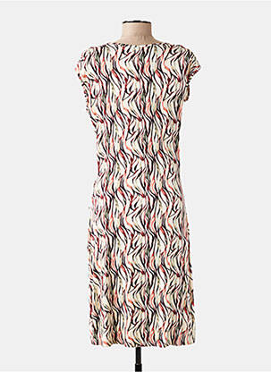 Rochie midi imprimeu fantezie mâneci scurte roz YSABEL MORA femeie