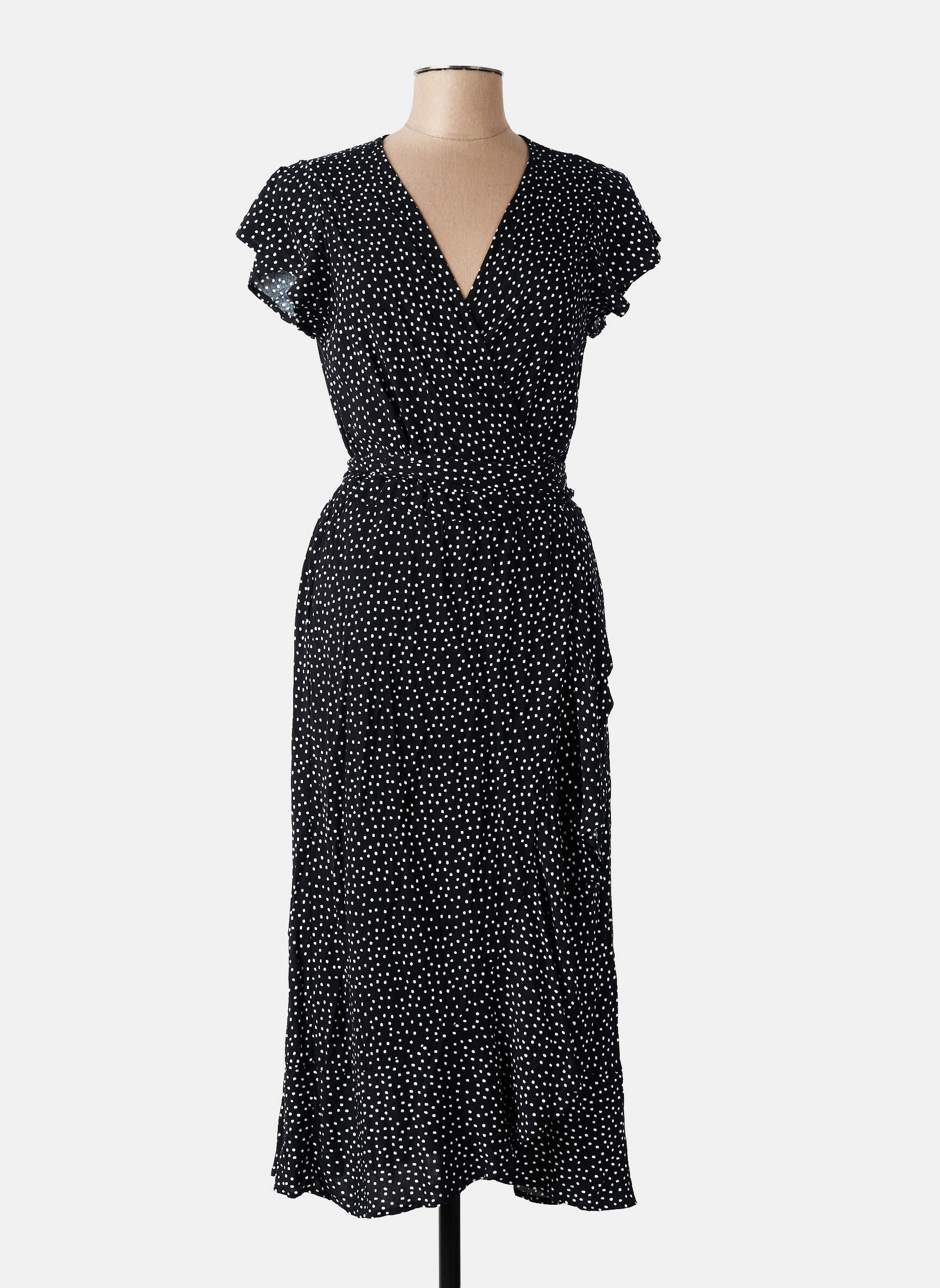 Rochie lungă mâneci scurte mâneci scurte negru YSABEL MORA femeie