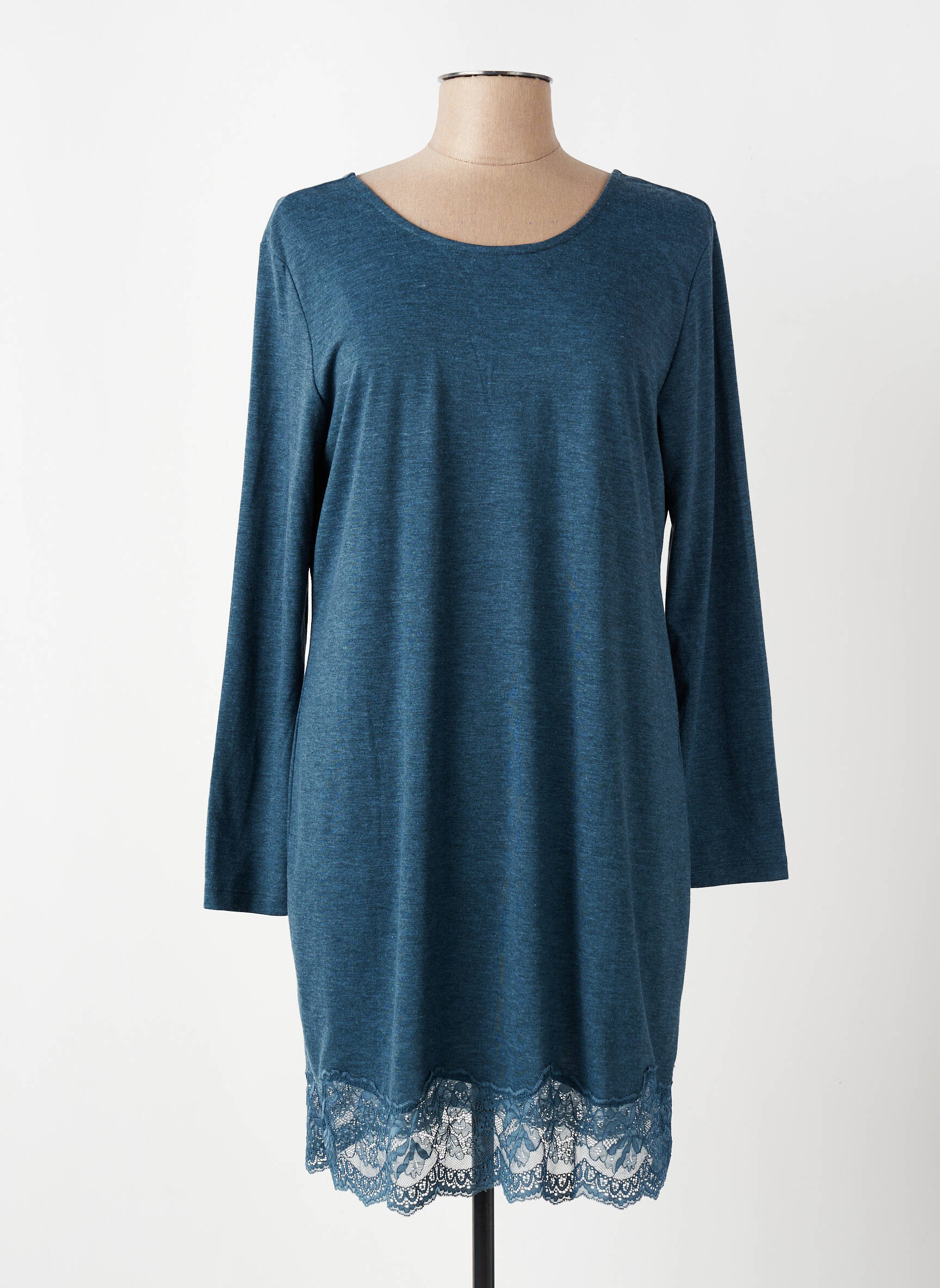 Rochie midi mâneci scurte mâneci scurte albastru LINGADORE femeie