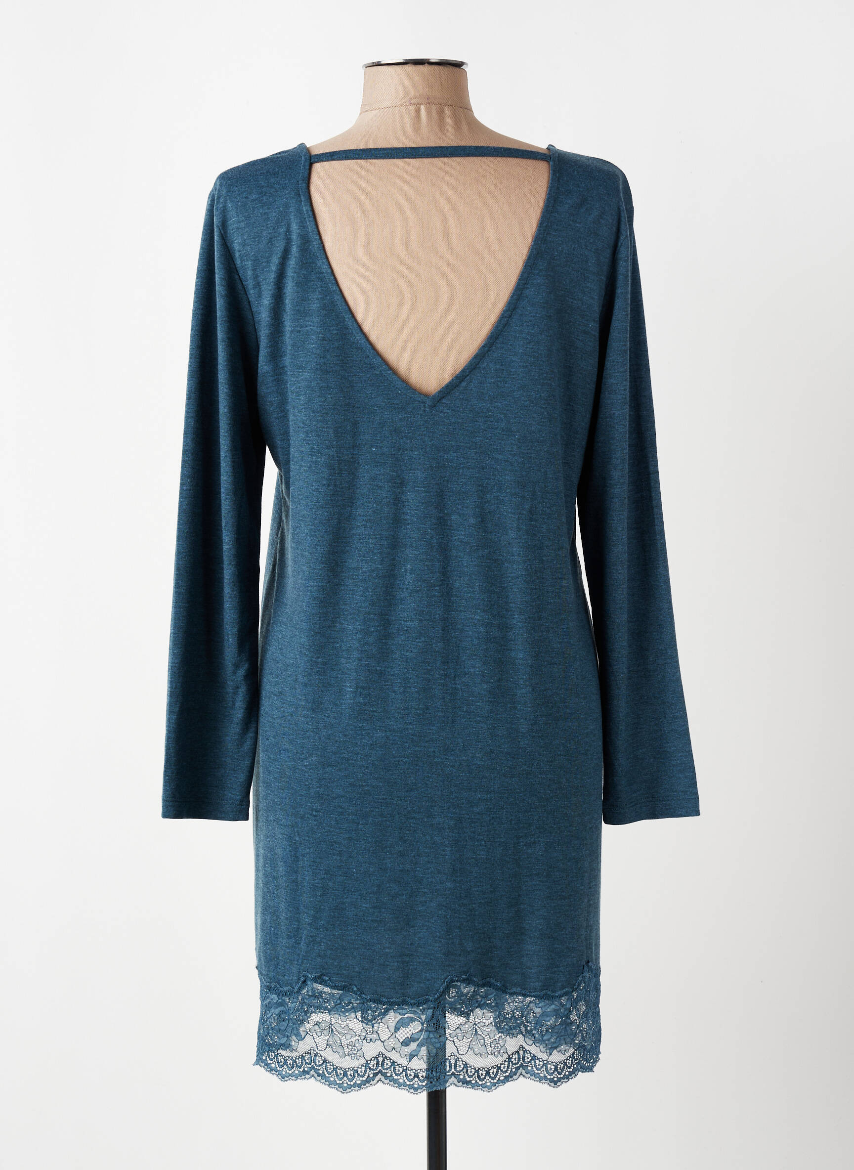 Rochie midi mâneci scurte mâneci scurte albastru LINGADORE femeie