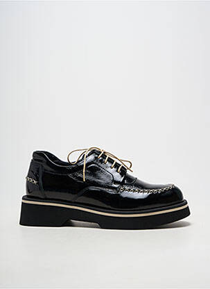 Derby-uri material neted toc de 4 la 6 cm negru CASTA femeie