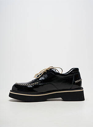Derby-uri material neted toc de 4 la 6 cm negru CASTA femeie