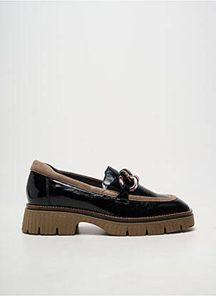 Mocasini material neted toc de 4 la 6 cm negru SOFTWAVES femeie