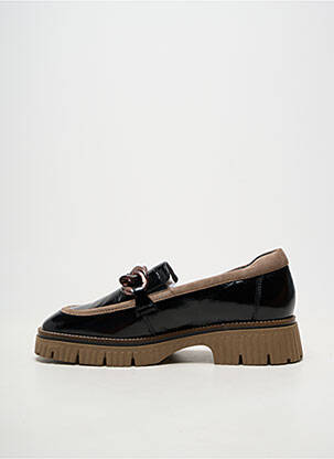 Mocasini material neted toc de 4 la 6 cm negru SOFTWAVES femeie